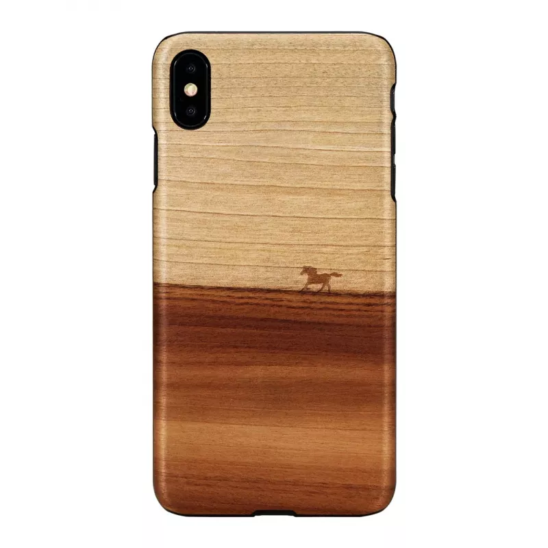 Man and Wood dėklas „iPhone XS Max“ – juodas apsauginis dėklas