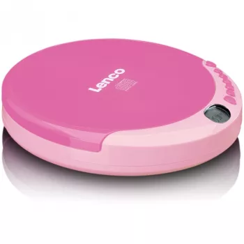 Nešiojamasis CD grotuvas Lenco CD-011 rožinis