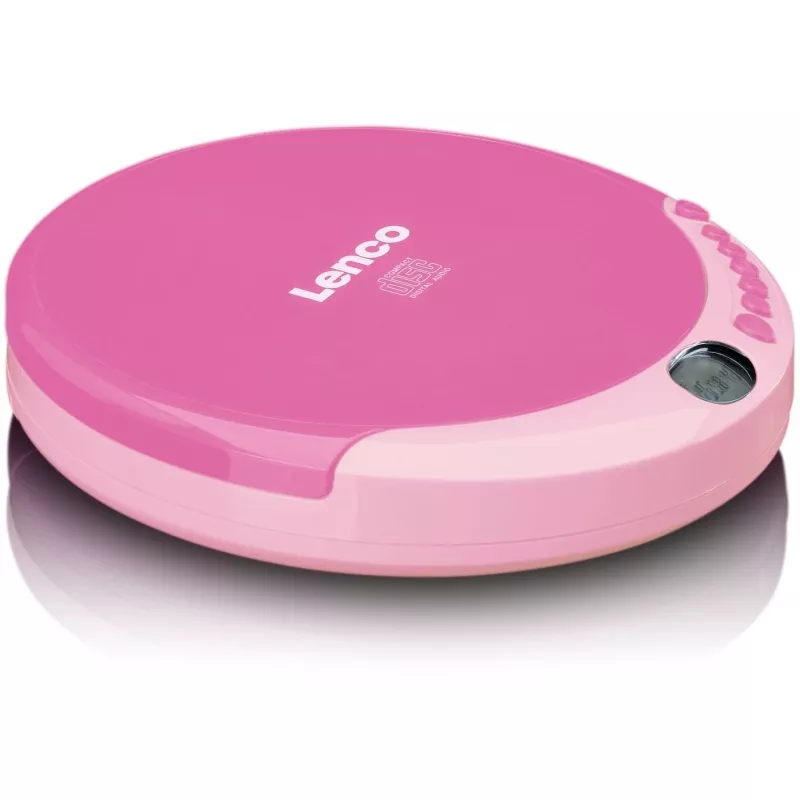 Nešiojamasis CD grotuvas Lenco CD-011 rožinis