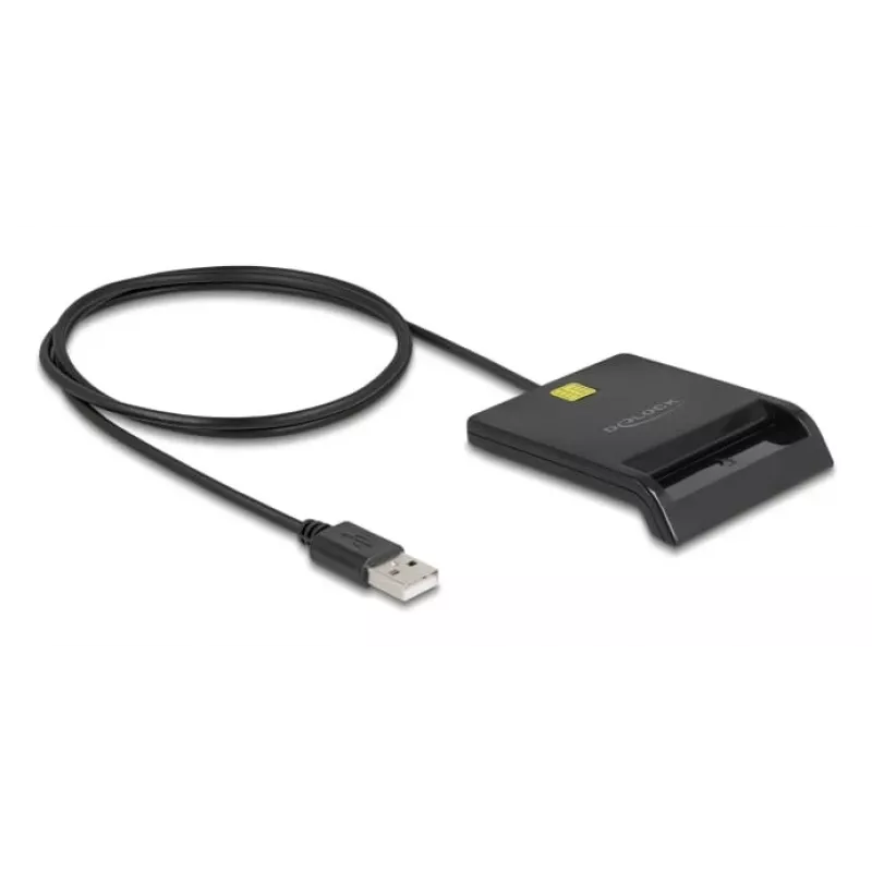 Išmaniųjų kortelių skaitytuvas DeLOCK 91724 USB Type-A juodas