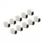 DeLOCK 88118 Keystone modulis Plokščias Juodas RJ-45 10 vnt.