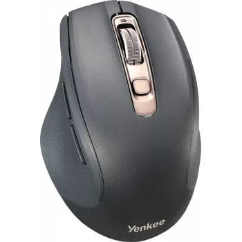 Belaidė žaidimų pelė YENKEE YMS2090 — RGB, Pixart PAW3212, 1000/1600/2400 DPI, 2.4G/BT5.0, USB‑C, 500mAh