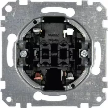 Sukamasis jungiklis Merten MEG3115-0000 1P metalinis, 250 V AC, 10 A