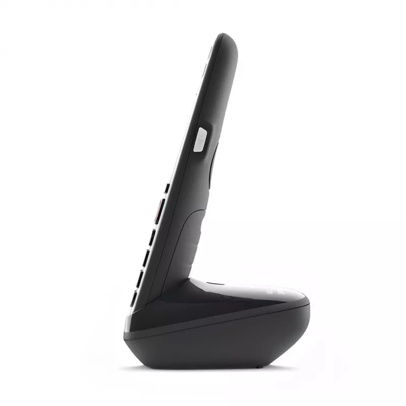 Gigaset E720 Analoginis/DECT telefonas su skambučio numerio atpažinimu Juodas