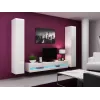 TV staliukas cama meble VIGO NEW 30/180/40, balta blizgi viršutinė dalis, medienos drožlių plokštė, 1800×400×300 mm