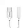 USB Type 3.1 C (M) – Jack 3.5mm (F) garso adapteris baltas SAVIO AK-51