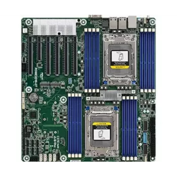 Pagrindinė plokštė ASRock ROME2D16-2T LGA 4094 EEB, dviejų lizdų, 16 DIMM DDR4, 3,2 TB RDIMM, 5x PCIe x16 Gen4, 16x SATA III