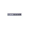 KVM jungiklis Unitek V307A USB HDMI 2 prievadų 4K Ultra HD 3840x2160@60Hz HDCP 2.2, metalinis korpusas, pilkas