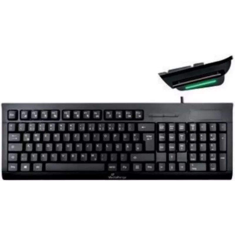 Klaviatūra MediaRange MROS114 Office USB QWERTZ vokiška juoda