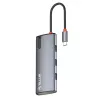USB-C stotelė Tellur TLL321061 su PD 3.0 100W, HDMI išvestimi ir 3× USB 3.0 prievadais