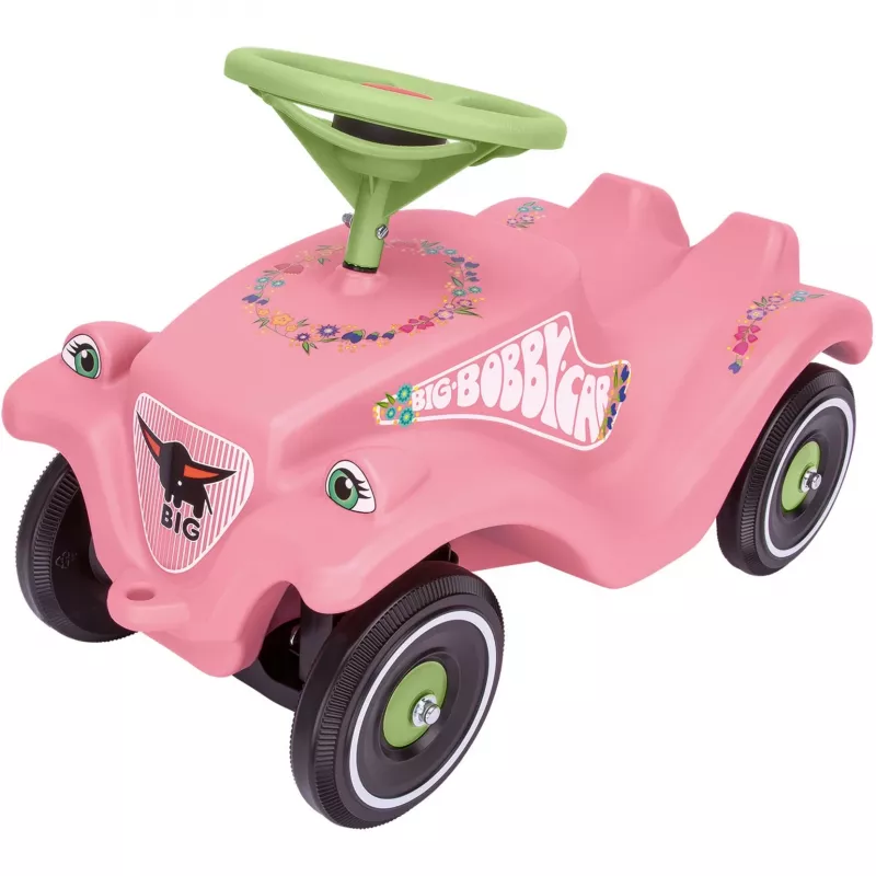 Bobby-Car-Classic Flower, rutscher rožinė/šviesiai žalia