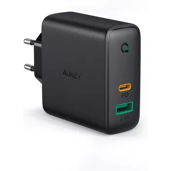 PA-D3 Sieninis įkroviklis 2xUSB Power Delivery (1xUSB+1xUSB C) 5.4A 60W Dynamic Detect