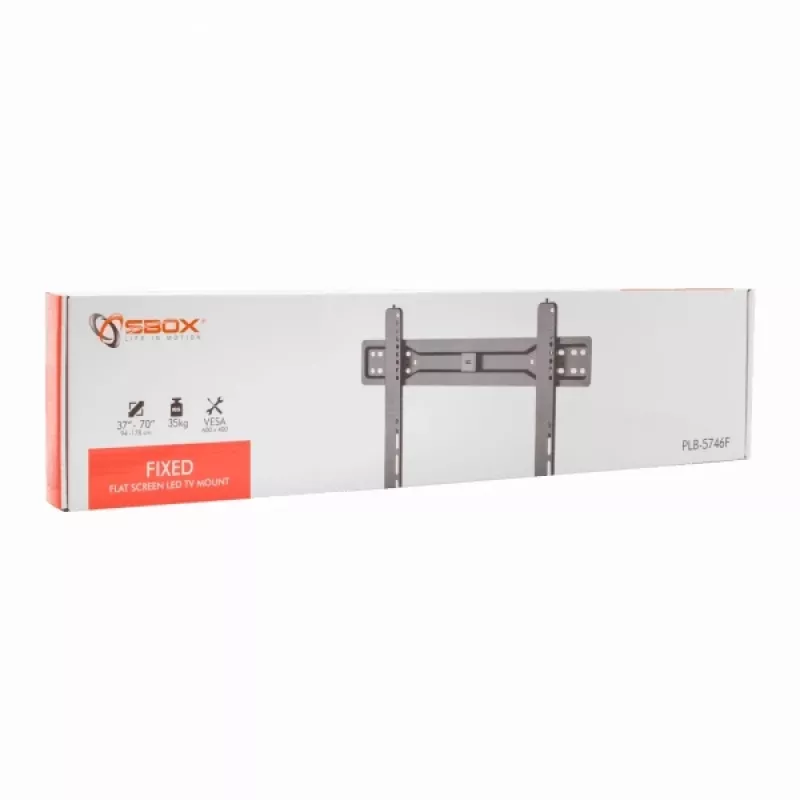 Sbox PLB-5746F Fiksuotas plokščiaekranis LED televizoriaus laikiklis 37-70 35kg