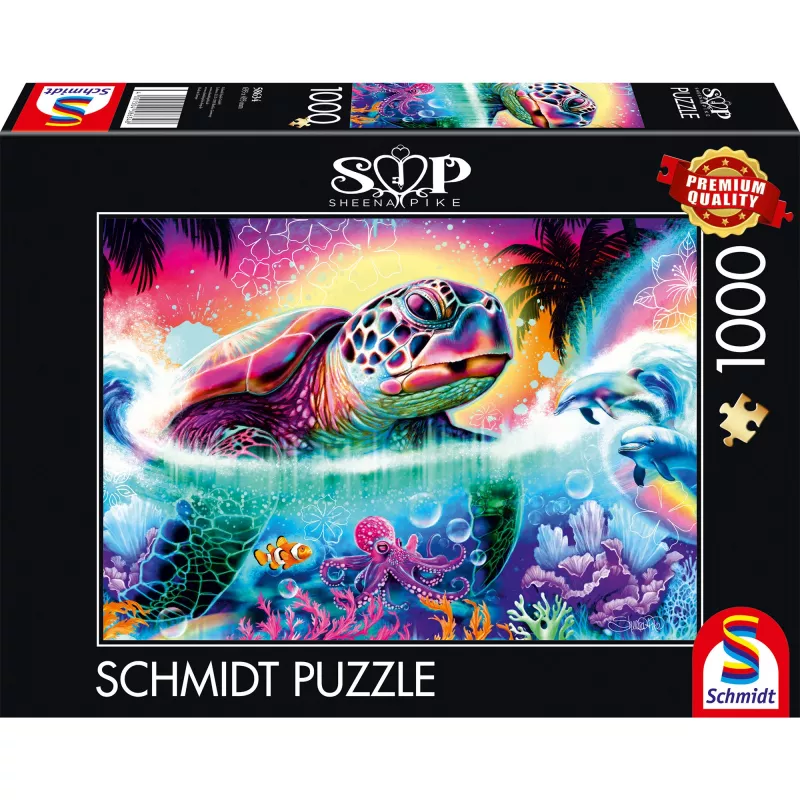 Dėlionė Schmidt Spiele Sheena Pike Neon Turtle — 1000 dalių