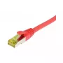 komutacinis kabelis RJ45, CAT6A 500Mhz, 10m, raudonas, S-STP(S/FTP), TPE/LSZH(Ultraflex), AWG26, su Cat.7 neapdorotu kabeliu, Synergy 21 (S217721)