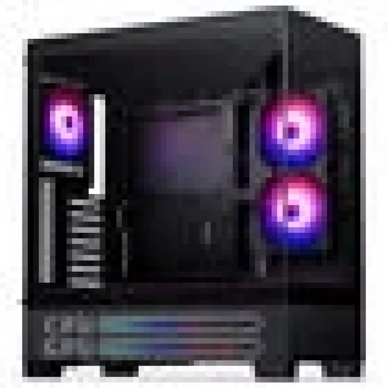 PHANTEKS XT View Matrix PC korpusas, Midi-Tower, E-ATX, grūdintas stiklas, Matrix LED - juodas (PH-XT523VM1_DBK01)