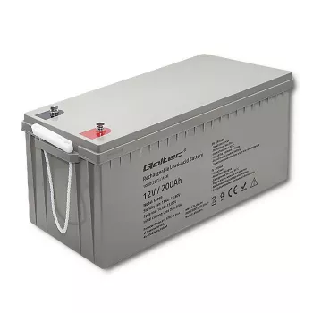 Įkraunama AGM baterija QOLTEC 53069 12V 200Ah atsarginiam maitinimui ir UPS sistemoms