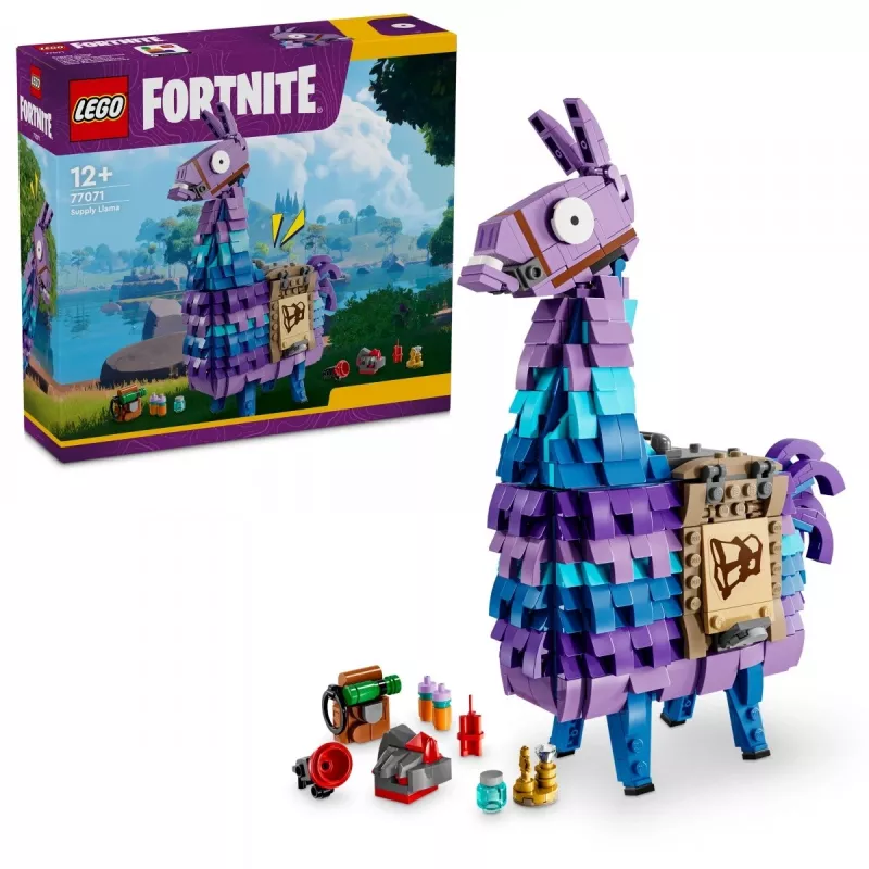 Laikymo žaislas LEGO 77071 Fortnite Llama konstrukcinis žaislas – LEGO prekės ženklo laikymo ir demonstravimo įrenginys
