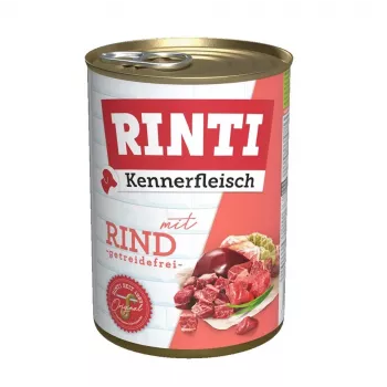 RINTI Kennerfleisch Jautiena - šlapias šunų maistas - 400g
