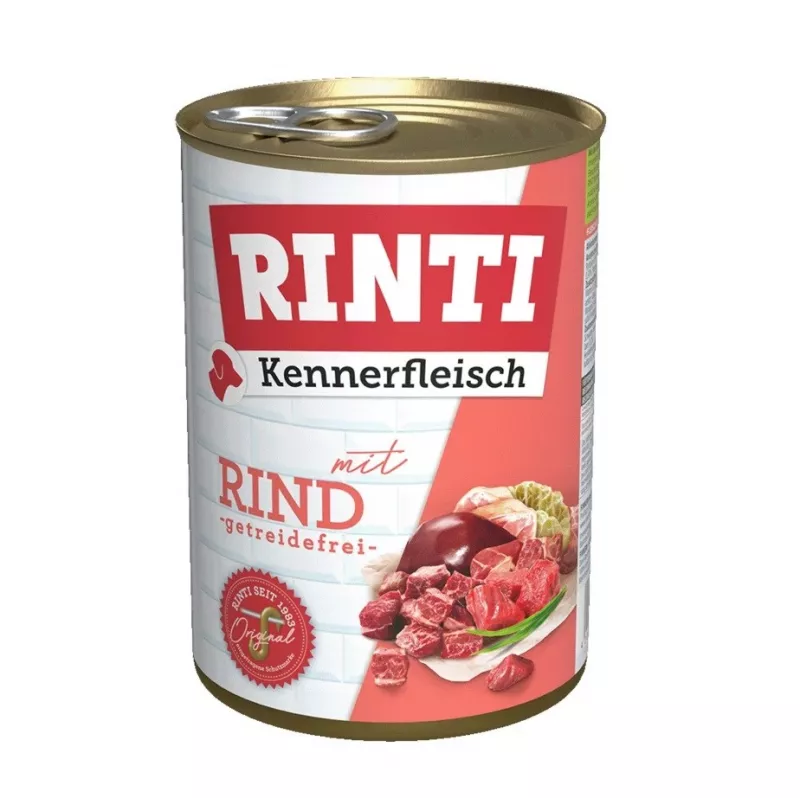 RINTI Kennerfleisch Jautiena - šlapias šunų maistas - 400g