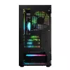 Kompiuterio korpusas Logic Concept Portos Mini ARGB Micro ATX juodas