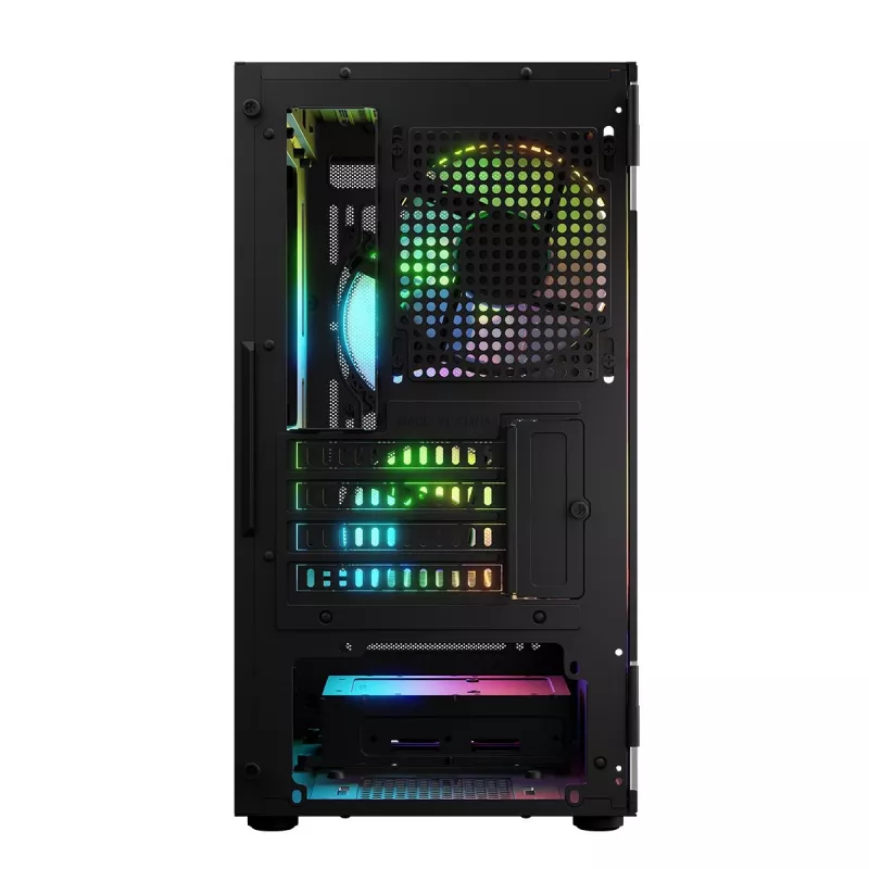 Kompiuterio korpusas Logic Concept Portos Mini ARGB Micro ATX juodas