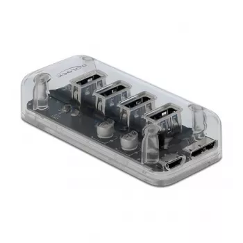 USB šakotuvas DeLOCK 64087 Skaidrus