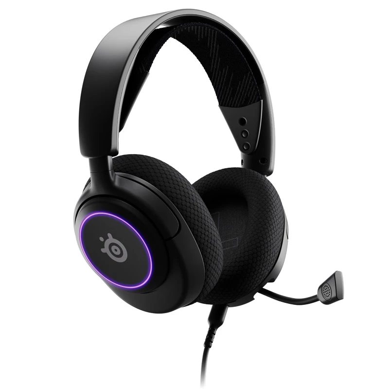 Steelseries Arctis Nova 3 ausinės, laidinės, galvos juostos, žaidimų, USB-C, juodos