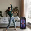 Nešiojama kolonėlė MANTA ATTIS SPK0802 120 W, Bluetooth, laidinis įvestis, įkraunama, FM, LED lemputės