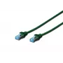 Tinklo kabelis Digitus CAT 5e SF/UTP komutacinis kabelis RJ-45 Cat5e 1 m žalias