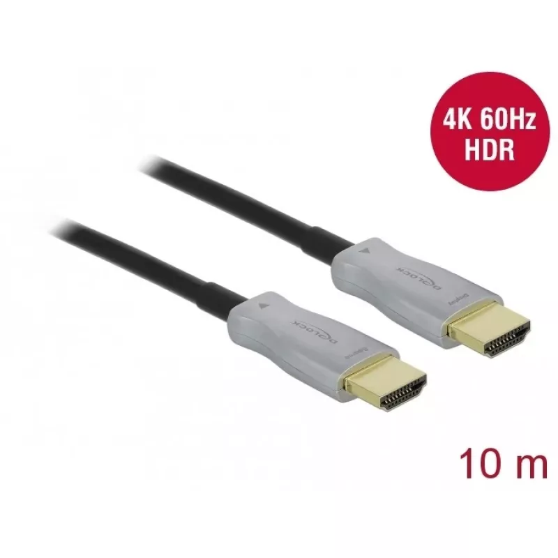 Aktyvus optinis kabelis HDMI 4K 60 Hz 10 m DeLOCK 85010