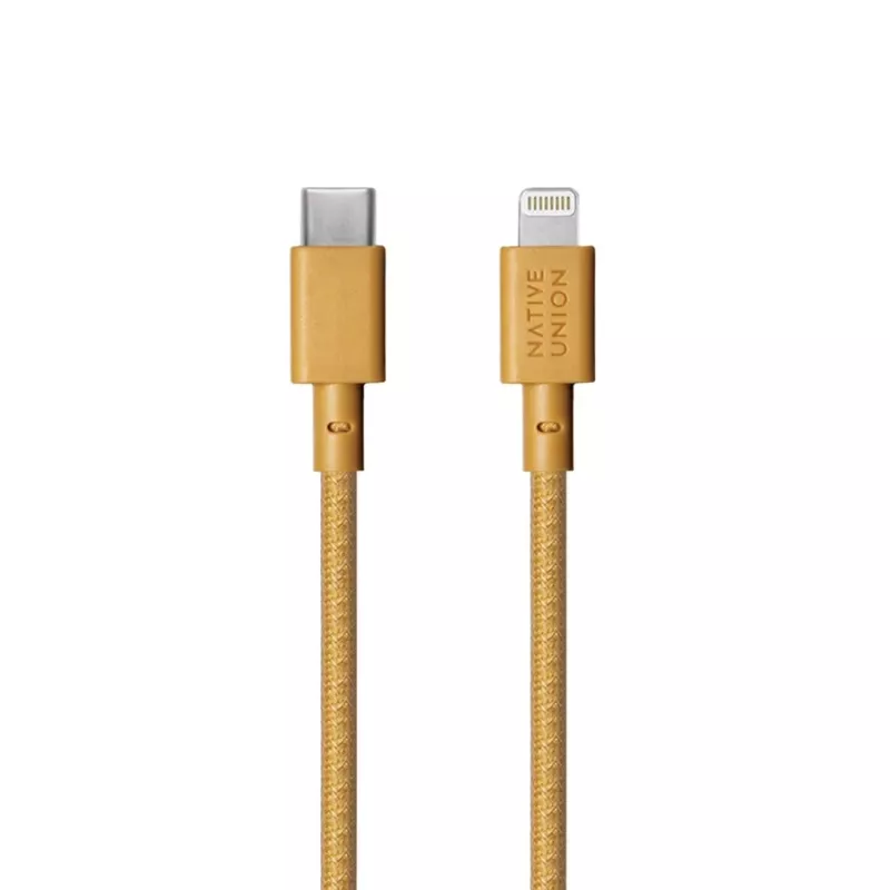 USB-A į Lightning laidas Native Union Night kabelis — 3 m, Geltona