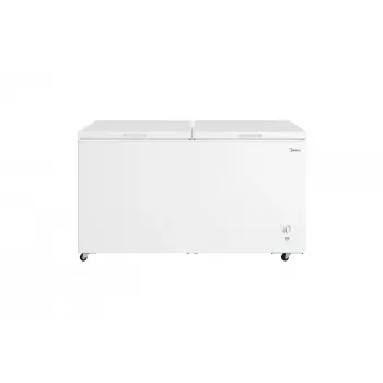 Midea MDRC698FEE01 krūtinės šaldiklis – 508 L, energinio naudingumo klasė E, laisvai pastatomas, 83 cm aukštis, balta
