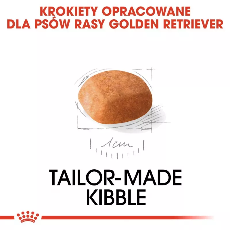 Royal Canin Golden Retriever Junior sausas šunų maistas 12 kg – paukštiena, 29 % baltymų, 16 % riebalų