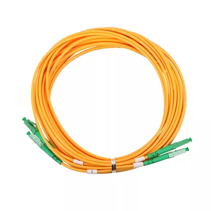 Patchcord Extralink LC/APC–LC/APC vienmodis dvipusis 9/125 µm G.657.A1 5 m