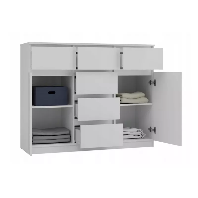 MALWA 2D6S baltas komoda