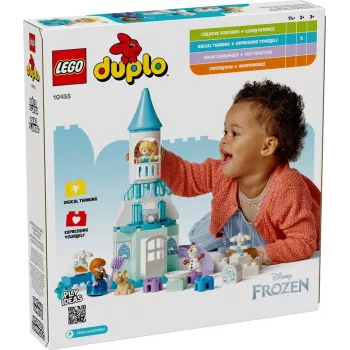 Konstrukcinis žaislas LEGO DUPLO 10455 Disney Anna ir Elsa ledo rūmų vakarėlis — DUPLO rinkinys, 54 dalys, 4 minifigūrėlės, amžius 2+