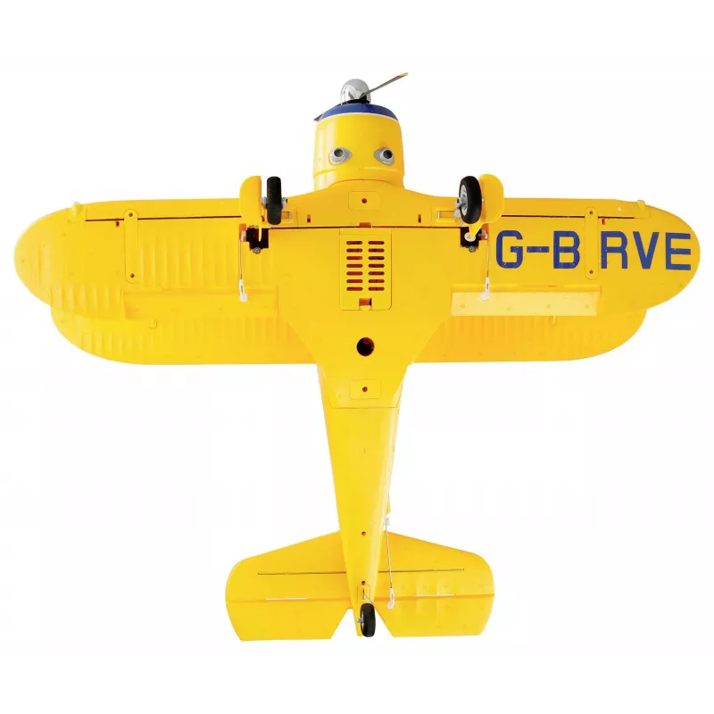 RC lėktuvas Amewi AMXFlight Beech D17s 3D/6G RTF — geltonas, paruoštas skrydžiui modelis
