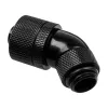 Alphacool HF jungtis 45 laipsnių G1/4 colio AG į 16/10 mm – pasukama, juoda