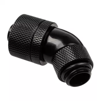 Alphacool HF jungtis 45 laipsnių G1/4 colio AG į 16/10 mm – pasukama, juoda