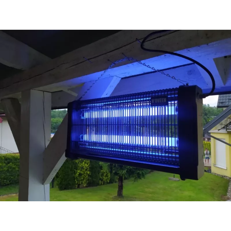 Insekticidinė lempa NOVEEN IKN30 juoda — UV šviesa, energiją taupanti, patalpų kenkėjų kontrolė