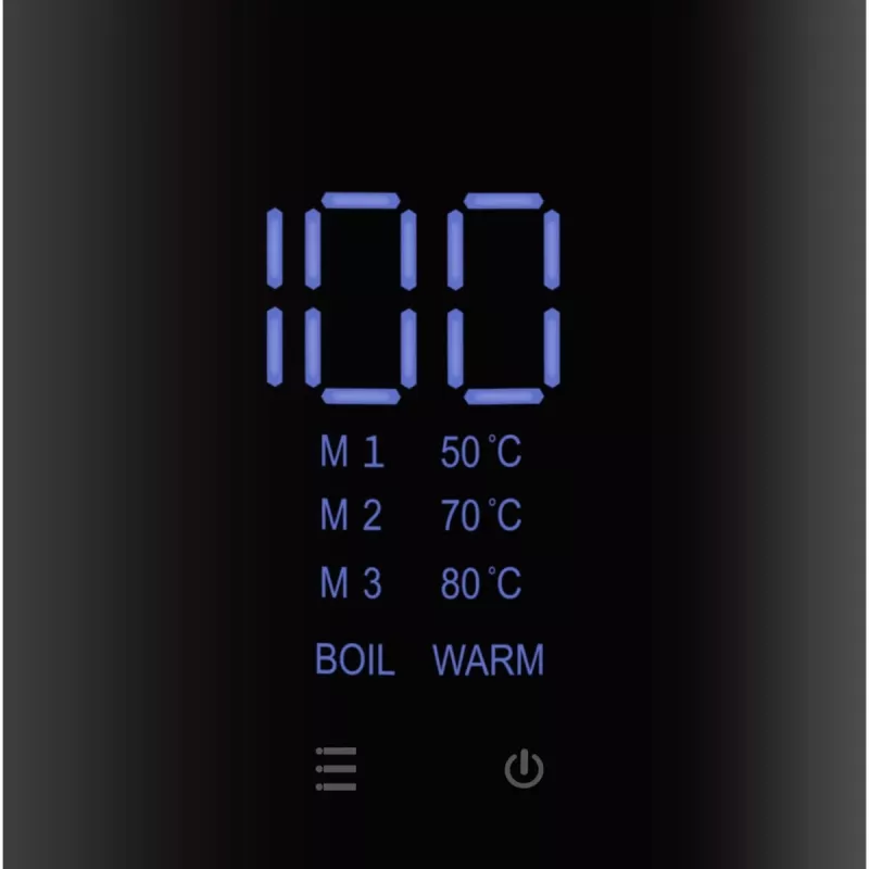 Elektrinis virdulys ProfiCook PCWKS1243 — 1,7 l, 2200 W, temperatūros valdymas 50–100 °C, juodas