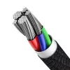 Baseus didelio tankio pintas laidas Type-C į Lightning, PD, 20W, 1m (juodas)
