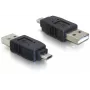 Adapter USB micro-B vyriškas į USB 2.0 A vyriškas DeLOCK 65036 juodas