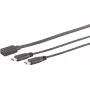 USB laidas S/CONN 13-20020 USB 2.0 0,3 m USB C 2 x USB C Juodas