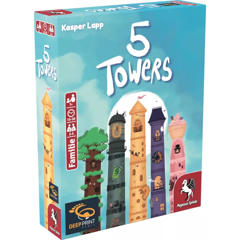Deep Print Games: 5 Towers, kortų žaidimas