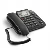 Analoginis telefonas Gigaset DL380 su skambintojo ID, laidinis ragelis, juodas
