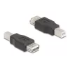 Jungčių adapteris DeLOCK 67199 USB Type-B į Type-A, juodas