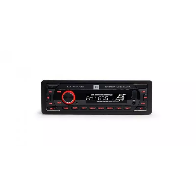 Automobilinis grotuvas JBL Celebrity 100 — vieno DIN MP3 grotuvas su USB ir AUX įėjimais