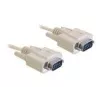DeLOCK RS-232 nuoseklusis laidas 1 m smėlio spalvos DB-9